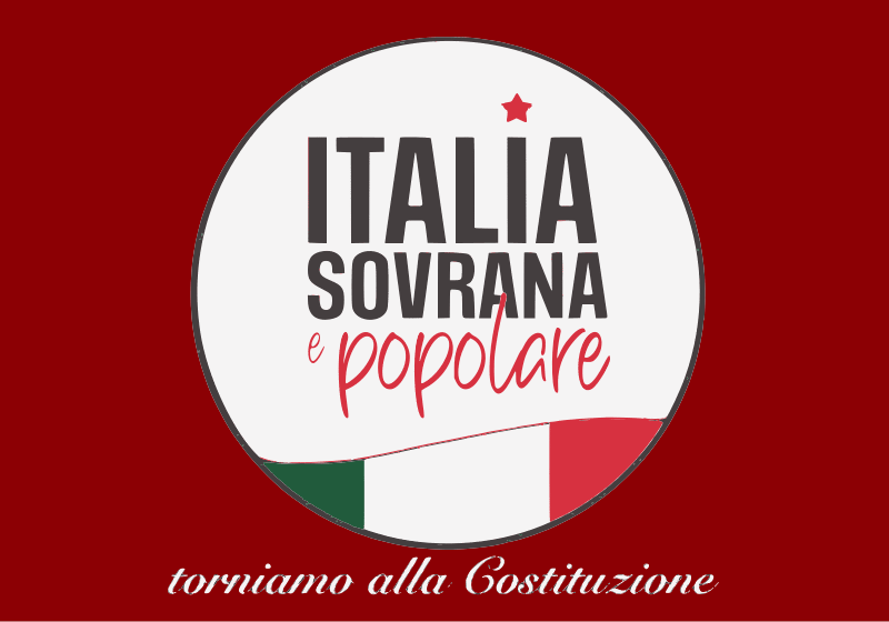 Il simbolo di Italia Sovrana e Popolare è un nuovo soggetto politico che raggruppa diverse realtà, dai comunisti di Marco Rizzo ad Ancora Italia, da Azione Civile a Riconquistare l'Italia.