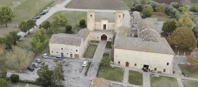 Abbazia di San Claudio nel comune di Corridonia (MC) dove si è tenuto il 133 corso di Cristianità uomini organizzato dal Movimento dei Cursillos di cristianità della Diocesi di Fermo